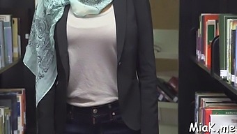 Arab Teen With Big Natural Tits Masturbates Dongs