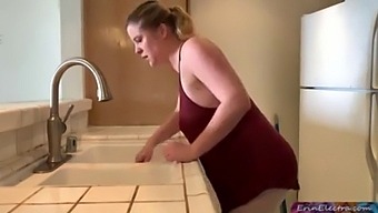 Kitchen Encounter Between Stepmom And Stepson