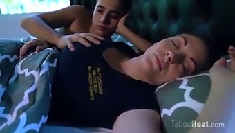 Mature American Mom'S Surprise Encounter With Sleeping Stepson