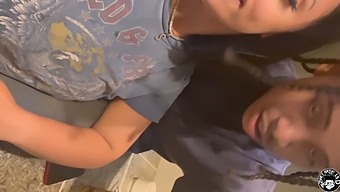 Stepmother With Big Breast Seduces Stepson While Father Is Away.