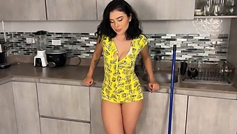 College Student Stuck In The Kitchen Drawer, A Kinky Solo Act