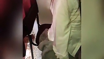 A College Professor Engages In Sexual Activity With A Latina Student In A Classroom Setting, Featuring An Age Gap And Amateur-Style Action.